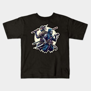 Samurai Ninja Warriors Kids T-Shirt